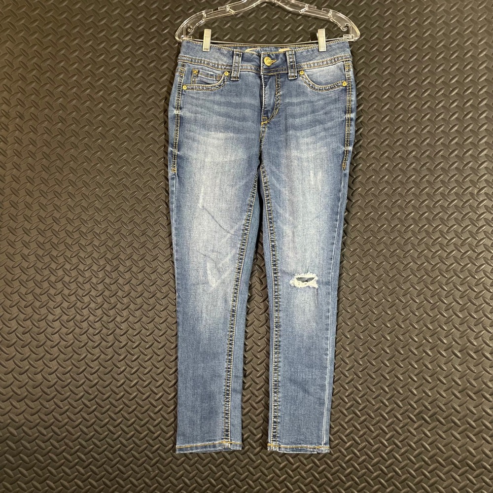 Seven7 Jeans Blue Skinny Mid Rise Denim‎ Jeans Women's Size 4